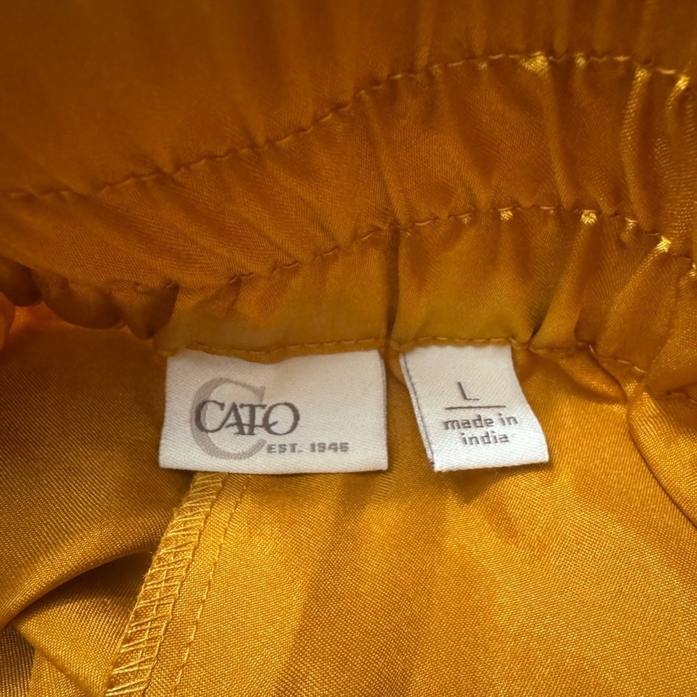 Gold Satin Tux Waist Maxi Skirt - Picture 5 of 11